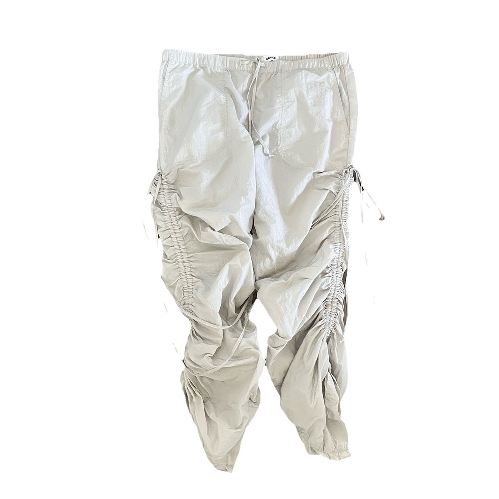 Garage Parachute Pants Neutral M Y2K Aesthetic Trendy Casual Streetwear